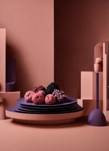 muted tones of dusty pink and dark purple surreal (2)
