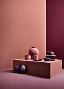 muted tones of dusty pink and dark purple surreal (4)