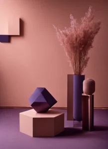 muted tones of dusty pink and dark purple surreal (5)