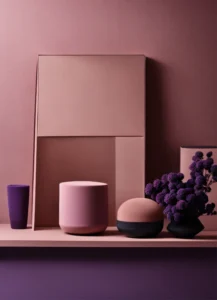 muted tones of dusty pink and dark purple surreal (6)